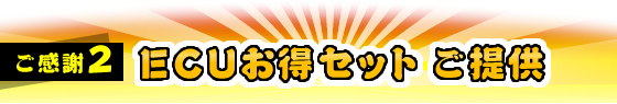 ご感謝2 ECUお得セット ご提供