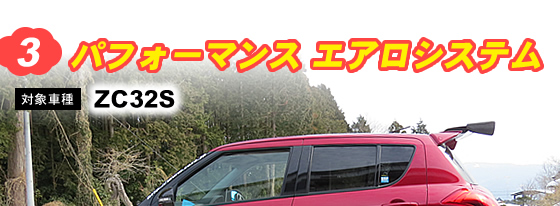 パフォーマンス　エアロシステム
対象の車種：ＺＣ３２Ｓ