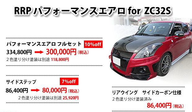 RRPパフォーマンスエアロ フルセット