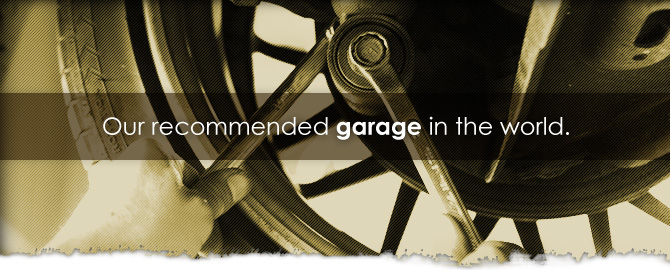 Our recommended garage in the world.